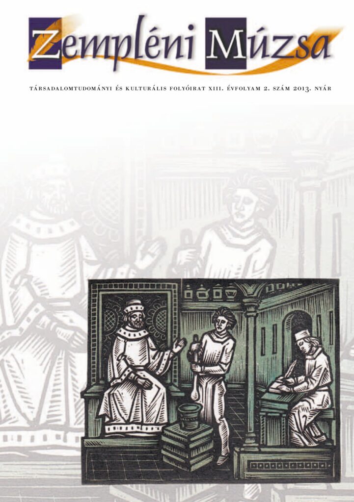 Zempléni Múzsa, XIII. évfolyam 2. szám, 2013 nyár — borító